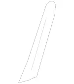 2096261914 - Cowl, Front Panel: Holder for Mercedes-Benz: C55 AMG, CLK320, CLK350, CLK500, CLK55 AMG, CLK550, CLK63 AMG Image