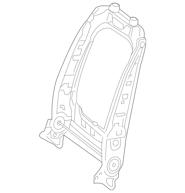 1669100234 - Driver Seat: Backrest Frame for Mercedes-Benz: GL350, GL450, GL550, GL63 AMG, GLE300d, GLE350, GLE400, GLE43 AMG, GLE450 AMG, GLE550e, GLE63 AMG, GLE63 AMG S, GLS350d, GLS450, GLS550, GLS63 AMG, ML250, ML350, ML400, ML550, ML63 AMG Image image