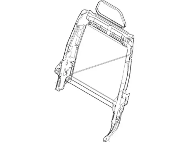 9C2Z1661018A - Body: Seat Back Frame for Ford: E-150, E-250, E-350 Super Duty Image
