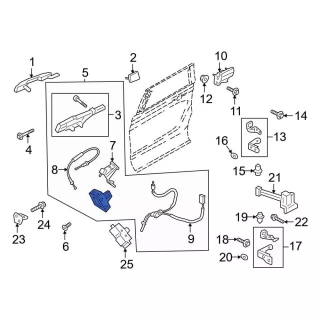 Door Lock Actuator Motor - Ford (ML1Z-7826413-F)