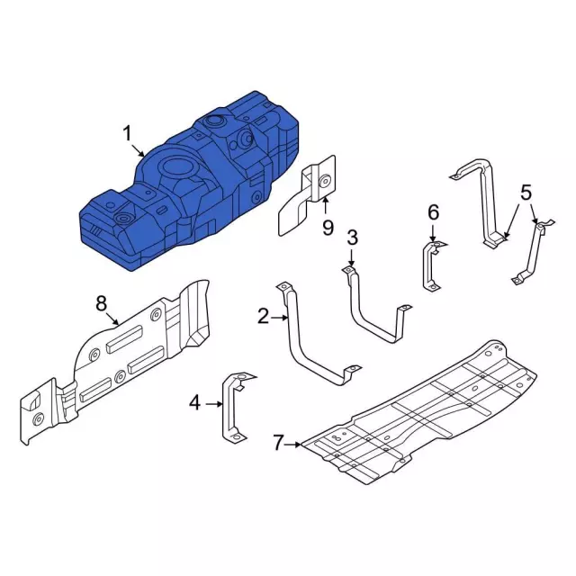 LC3Z9002X - Air &amp; Fuel Delivery: Fuel Tank for Ford Image