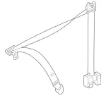 20386065859C94 - Electrical: Retractor Assembly for Mercedes-Benz Image