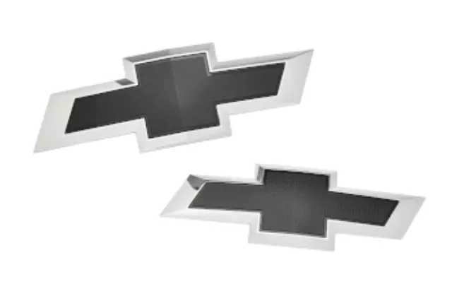 85524932 - Exterior: Exterior Trim, Emblem Kit, Black Bowtie for Chevrolet: Silverado 1500 Image