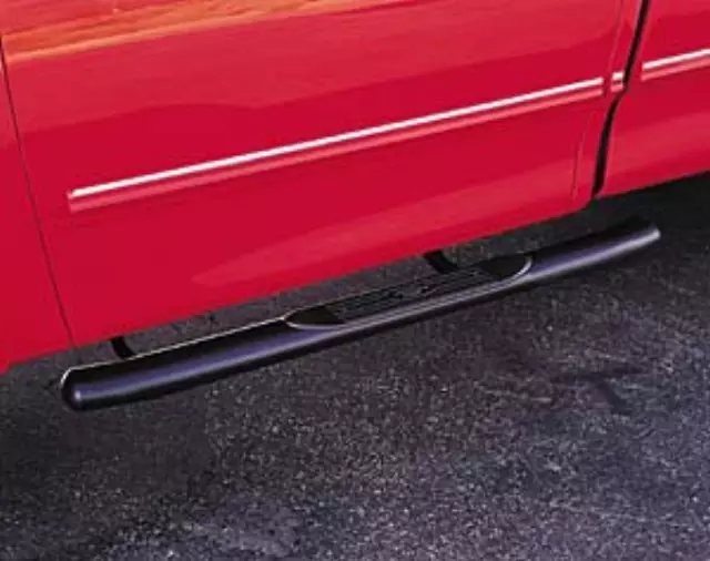 F81Z16450BA - Exterior: 4 In Black Step Bars - Supercab for Ford: E-350 Super Duty, E-450 Super Duty, F-250 Super Duty, F-350 Super Duty, F-450 Super Duty, F-550 Super Duty Image