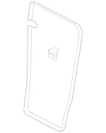 24692404009E83 - Body: Seat Back Panel for Mercedes-Benz Image