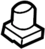 799360W001 - Body: Upper Quarter Trim Hook for Infiniti Image