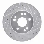 63163016R - : DFC Brake Rotor - Drilled and Slotted - Silver for DYNAMIC FRICTION Image