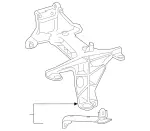 2740981439 - Cooling System: Inter-cooler Support for Mercedes-Benz Image