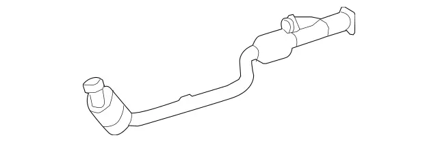 2034901420 - : Exhaust Pipe for Mercedes-Benz: C230, C280, C350, CLK350, CLK550 Image