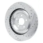 63102102R - : DFC Brake Rotor - Drilled and Slotted - Silver for DYNAMIC FRICTION Image