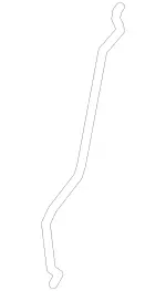 2057220770 - Driver Door: Link Rod for Mercedes-Benz Image