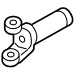 HC3Z4841B - Universals &amp; Rear Axle: Slip Yoke for Ford: F-250 Super Duty, F-350 Super Duty, F-450 Super Duty, F-550 Super Duty Image