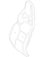 2059101633 - Driver Seat: Padding, Frt. Seat Backr for Mercedes-Benz: C350e, C400, C450 AMG, C63 AMG, GLC300, GLC43 AMG, GLC63 AMG, GLC63 AMG S Image