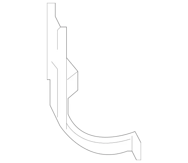 2535012320 - Radiator: Holder for Mercedes-Benz: CLS450, CLS53 AMG, E300, E350, E400, E43 AMG, E450, E53 AMG, GLC300, GLC43 AMG, GLC63 AMG Image image