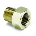 2263 - : FITTING, ADAPTER, 3/8" NPT MALE, BRASS, FOR MECH. TEMP. GAUGE for AutoMeter Image