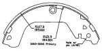 13074113 - : Drum Brake Shoe for OmniParts Image