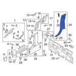 ML3Z16278D12AE - Body: Rear Pillar Trim for Ford Image