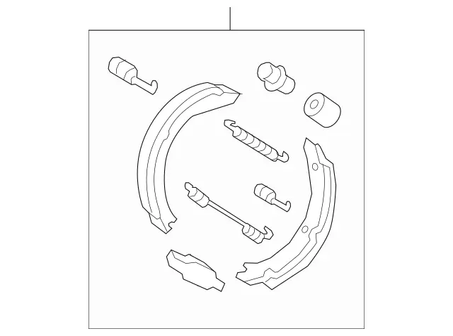 6394200220 - : Park Brake Shoes for Mercedes-Benz: Metris Image