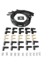 4040K - : Spark Plug Wire Set- 8mm - Black Wire with Black Straight Boots for ACCEL Image