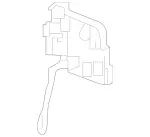 thumbnail image 2 of Genuine Mercedes GLK350 Rear Bumper Tow Hook Cover - New Primed 20488532239999 2 of 6
