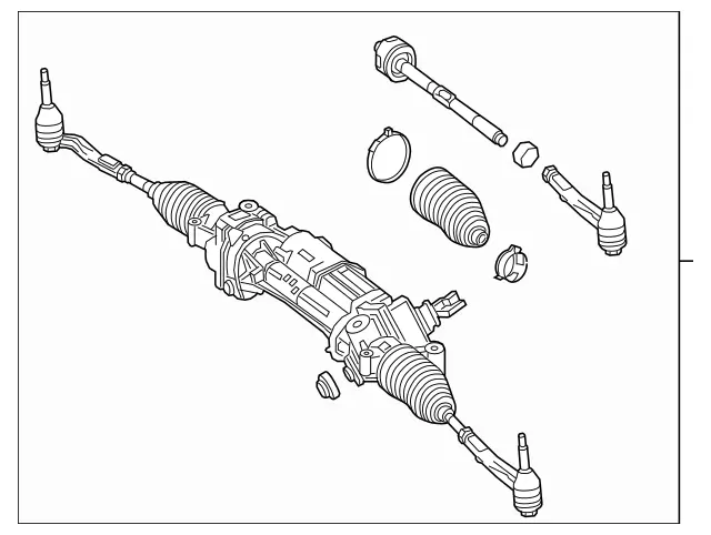 2134605802 - Steering: Steering Gear for Mercedes-Benz: C43 AMG, C450 AMG, CLS53 AMG, E53 AMG, E63 AMG S Image image