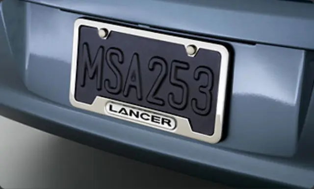 MZ313953 - Exterior: License Plate Frame for Mitsubishi Image