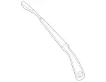 1768200044 - Electrical System: Wiper Arm for Mercedes-Benz: CLA250, GLA250 Image