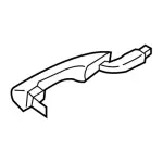 GA1Z5426605ABPTM - Body: Handle, Outside for Lincoln: MKX Image