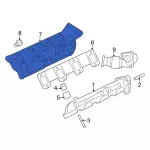 LC2Z9A462B - : Heat Shield for Ford: E-350 Super Duty, E-450 Super Duty, F-250 Super Duty, F-350 Super Duty, F-450 Super Duty, F-550 Super Duty Image