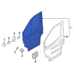 EK4Z6120125M - Body: Door Shell for Ford: E-Transit, Transit-150, Transit-250, Transit-350, Transit-350 HD Image