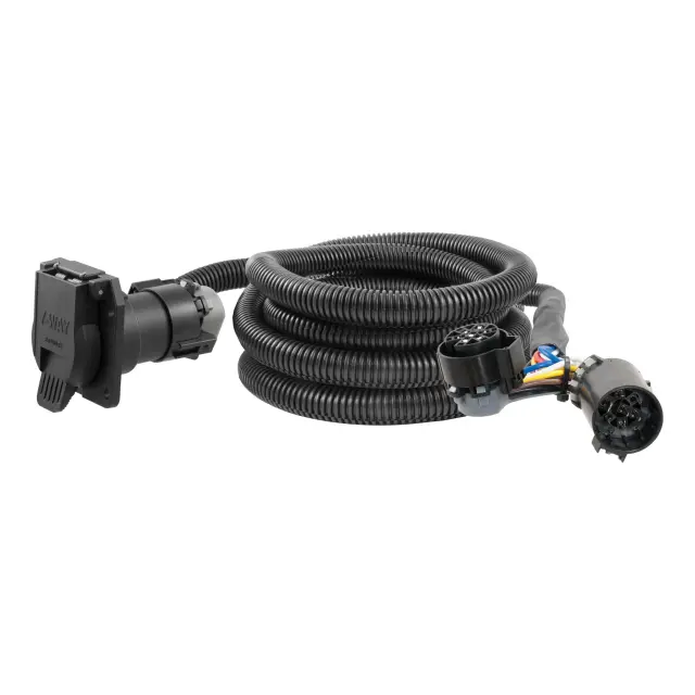 56000 - Electronics: 10' Custom Wiring Extension Harness (Adds 7-Way RV Blade to Truck Bed) for CURT Image