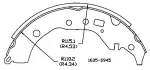 13070534 - Brake: Drum Brake Shoe for OmniParts Image