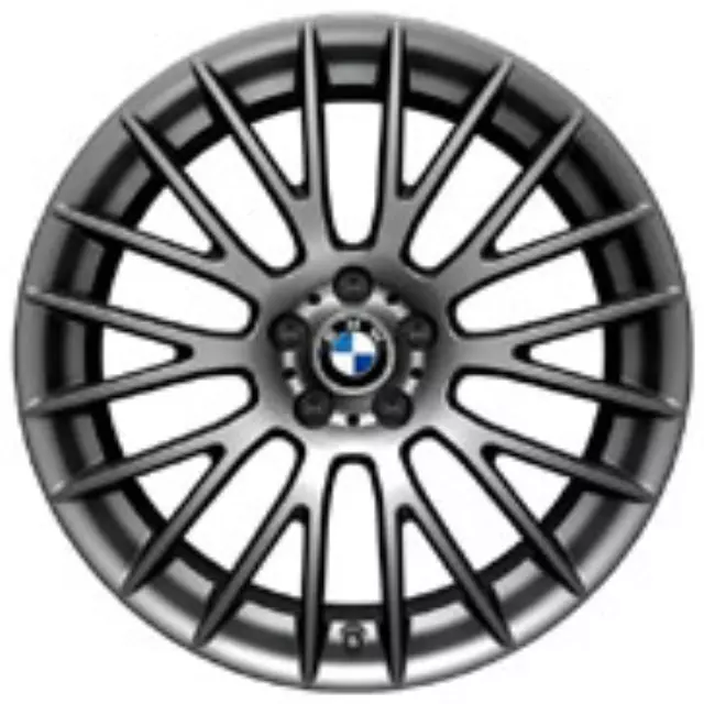 36112161556 - Wheels: Cross Spoke 312 In Ferric Gray-Complete Set for BMW: 535i, 535i xDrive, 550i, 550i xDrive, 740i, 740Li, 740Li xDrive, 750i, 750i xDrive, 750Li, 750Li xDrive, 760Li Image
