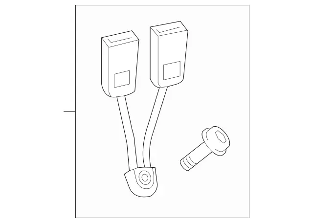 2138600269 - Folding Seat/Center Seat: Seat Belt Buckle for Mercedes-Benz: E53 AMG, E63 AMG S Image image