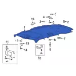 LB5Z7851916AE - Body: Headliner for Ford: Explorer, Police Interceptor Utility Image