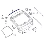 LJ8Z5843720A - : Lift Gate Weather-Strip for Ford: Mustang Mach-E Image