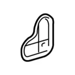 9L3Z15023A61B - Body: Inner Rail Lower Insulator for Ford Image