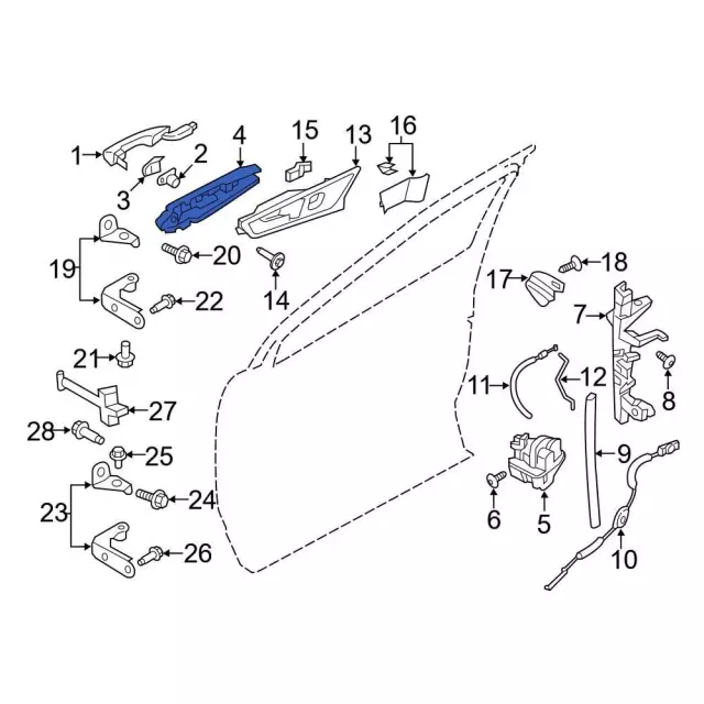Handle Base - Ford (ES7Z-5426685-Y)