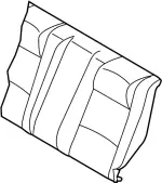 88620AM300 - Body: Seat Back Cover for Infiniti Image