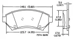 13054091 - : Disc Brake Pad Set for OmniParts Image