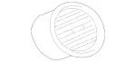 23083002549116 - Body: Vent Grille for Mercedes-Benz Image