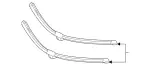 2228201145 - : Parts Kit, Wiper Blade for Mercedes-Benz Image