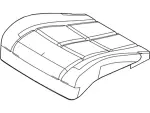 9L1Z78632A23F - Body: Seat Cushion Pad for Ford Image