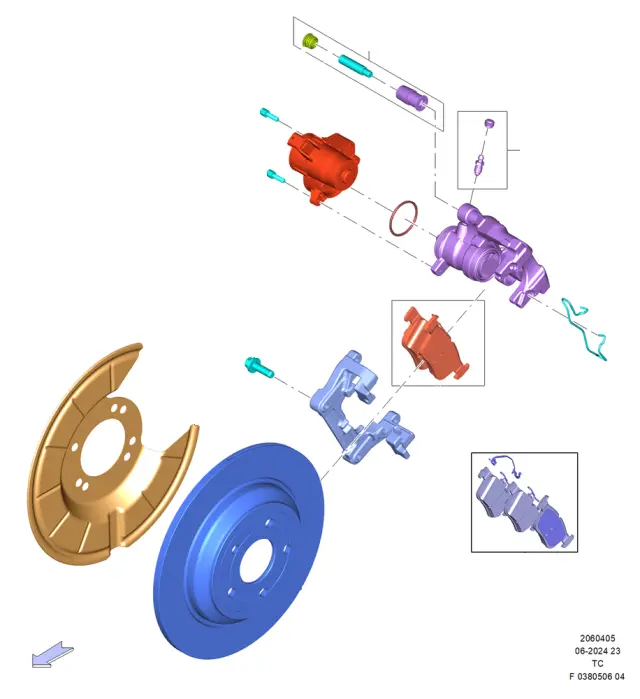 JX6Z2386L - Brakes: Caliper Assembly for Ford Image