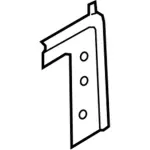 HC3Z16B292F - Body: Fender Bracket for Ford Image