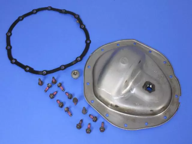 5086680AC - Front Axle; American Axle 235 MM Single Rear Wheel; Differential and Drive Line: Differential Cover Kit for Mopar Image image