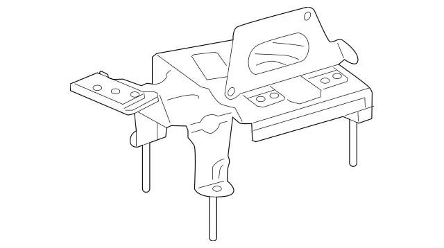 1663200143 - Springs, Suspension and Hydraulic Components: Holder for Mercedes-Benz: GL350, GL450, GL550, GL63 AMG, GLE300d, GLE350, GLE400, GLE43 AMG, GLE450 AMG, GLE550e, GLE63 AMG, GLE63 AMG S, GLS350d, GLS450, GLS550, GLS63 AMG, ML250, ML350, ML400, ML550, ML63 AMG Image image