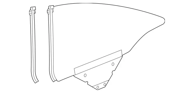 217670031064 - Body: Quarter Glass for Mercedes-Benz Image