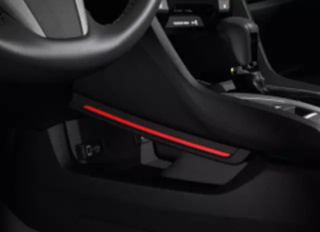8E16TEA110A - Interior: 2018-2021 Honda Civic - Console Illumination Kit - Red for Honda: Civic Image