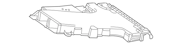 906830600064 - Body: Rear Duct for Mercedes-Benz Image